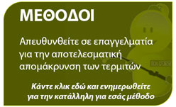 μέθοδοι για την αποτελσματική αντιμετώπιση τερμίτων
